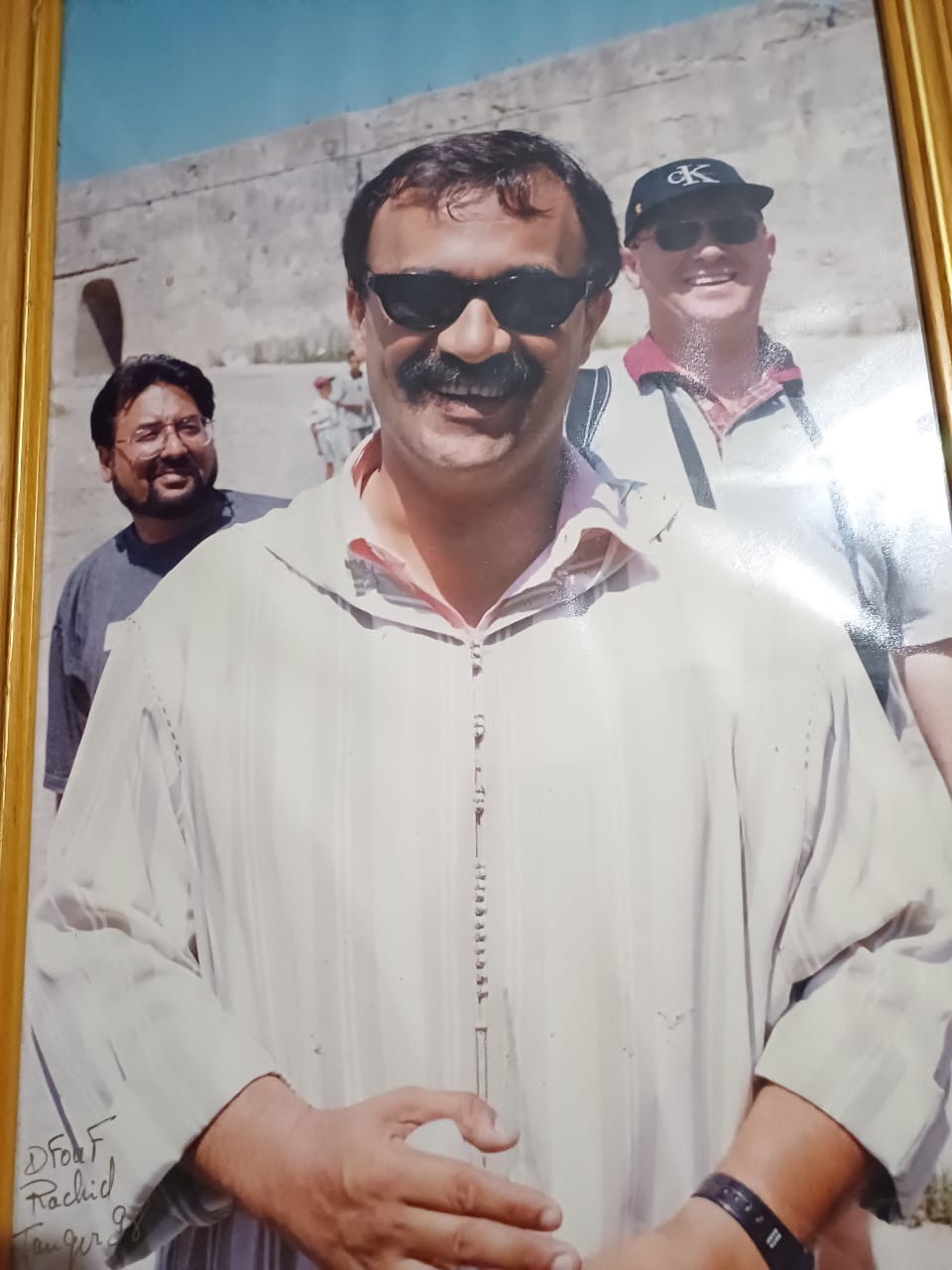 Abdul with happy tourists in Morocco