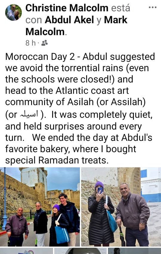 Christine Malcolm's review about Asilah tour and bakery experience