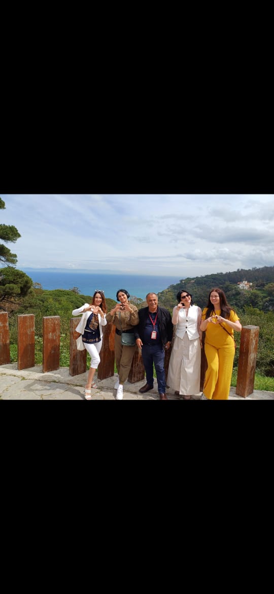 Guests enjoying coastal mountain views